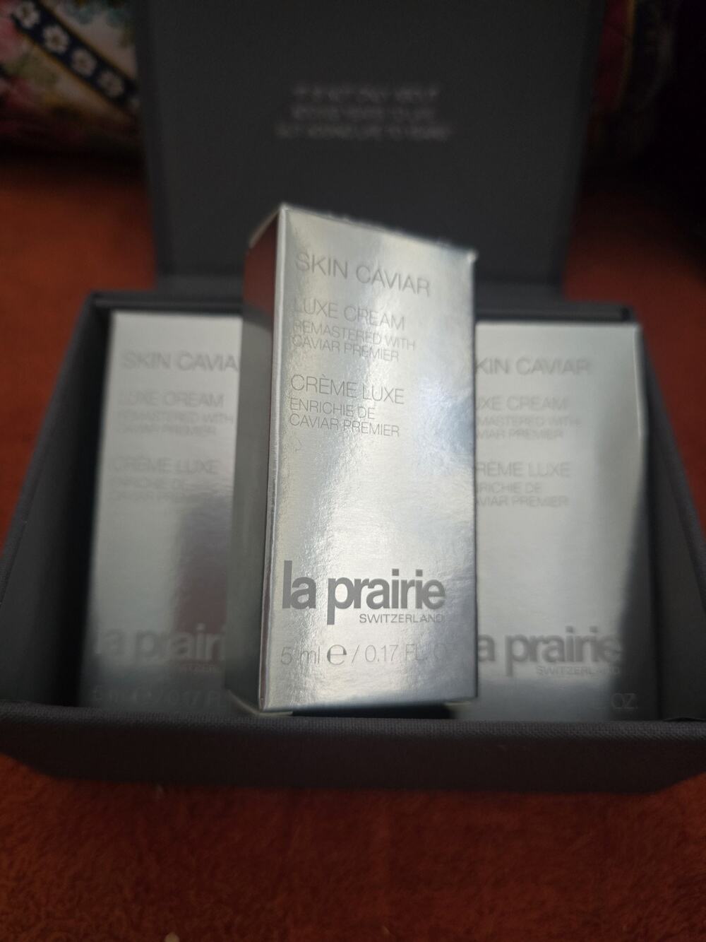 3x LA PRAIRIE SKIN CAVIAR LUXE CREAM Travel Size 0.17 fl oz / 5ml